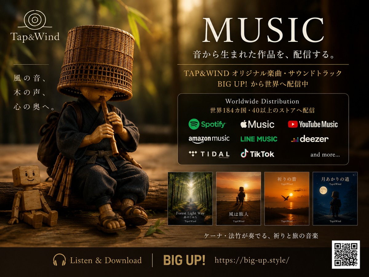 TAP&WIND 音楽配信 BIG UP!
